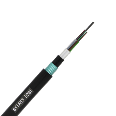 GYTA53 Singlemode Fiber Optic Cable Black For FTTH