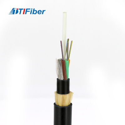 FTTH Adss 6 12 24 48 Core Fiber Optic Cable Black
