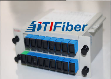 1X8/ 1x16 Fiber Optic Splitter With SC/UPC Connector / PLC Splitter Module ( Insert Type )