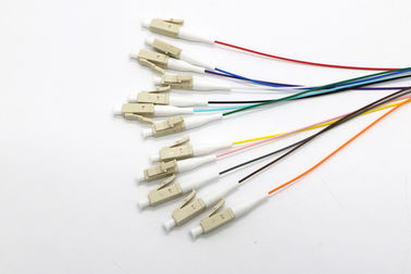 Outdoor Pigtail Fiber Optic Cable 12 Cores LC/APC Connector Customsized Length