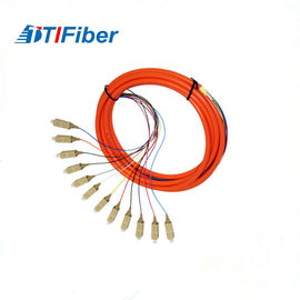 Simplex Duplex 12 cores Fiber Optical  Pigtail OM2 50um For FTTH Network