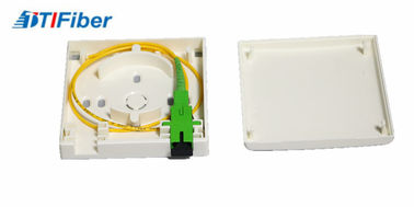2 Port Socket Panel 86x86x27mm FTTH Fiber Optic Terminal Box