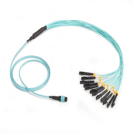 Colorful Multimode Patch Cable OM3 Multimode 4G/5G MPO To LC For Telecommunication