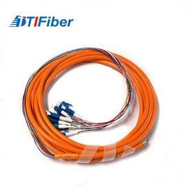 FTTH SC-APC Multi Mode Fiber Optic Pigtail OM1 OM2 3M With Orange Jacket