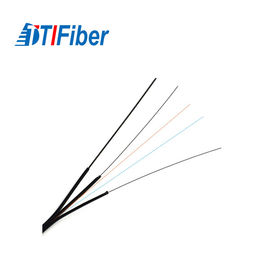 Single Mode Fiber Optic Armored Cable , 1/4 Core Ftth Drop Cable 1km Customized