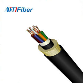 Single Mode Fiber Optic Cable 12 48 96 Core Adss High Fibre Density PE/HDPE Sheath