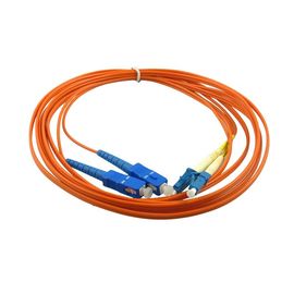 LC Duplex Multimode Fiber Optic Patch Cord with 3.0 fiber optic cable