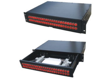 24port FC Slidable Fiber Optic Terminal Box , Fiber Patch Panel for SC Adapter