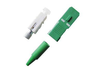 SC Simplex Fiber Optic Connector with 2.5mm Ferrule , Polished / Unpolished Type
