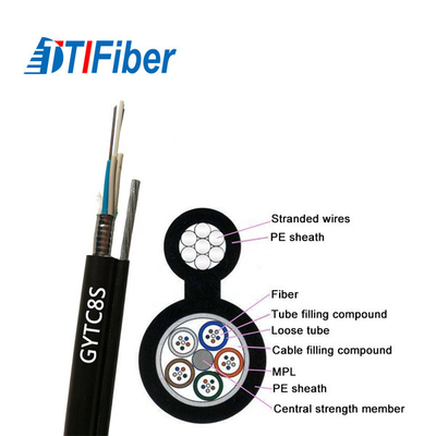 GYFTC8S FRP SM G652D Aerial Figure 8 Fiber Optic Underground Cable 2 - 144 Core