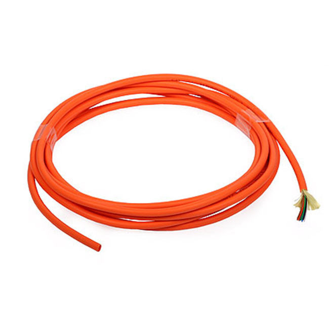 Orange 8 cores Multimode indoor Fiber Optic Cable for telecommunications