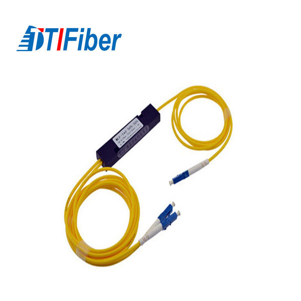FBT 1X2 2x2 Fiber Optic Splitter PLC 1310/1550nm 0.9mm ABS Type For FTTX System