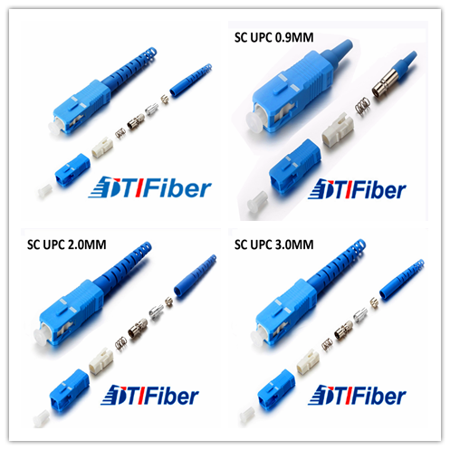 Plastic Material Fiber Optic Cable Connectors SC UPC SM MM Type For ...