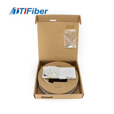 Ftth Optical Cable Terminal Box With Drop Cable SC / APC Connector