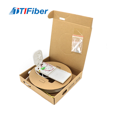 Ftth Optical Cable Terminal Box With Drop Cable SC / APC Connector