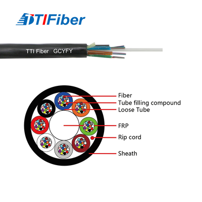 Outdoor Optical Fiber Cable Air Blown Micro Cable GCYFY 24 Cores
