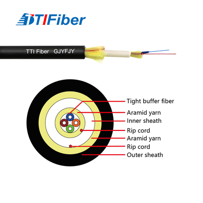 Indoor Outdoor Non Metallic LSZH Fiber Optic Cable GJYFJY Singlemode