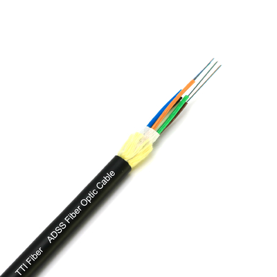 Adss G652d Single Mode Aerial Optic Fiber Cable 6 / 12 / 48 / 96 / 144 Core