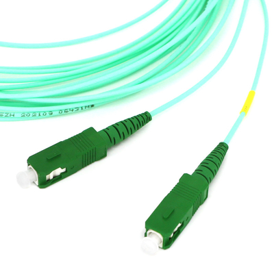 Optical Aqua Fiber Patch Cable White Simplex 1.5m 3.5mm 1.6mm 2.0mm