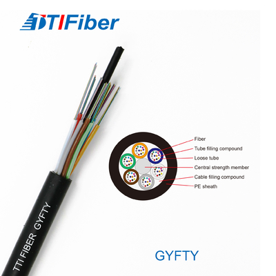 Aerial Ftth Frp Gyfty 2 4 8 12 24 Cores G652d Fiber Optic Cable Single Mode