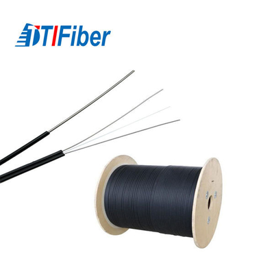 Optical Ftth Fiber Drop Cable 2 / 4 / 6 / 8 Core Single Mode Outdoor Indoor
