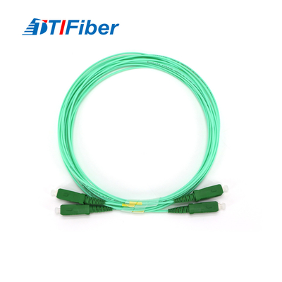 Europe Hotsale Communication Use Aqua Color Jacket Single Mode Simplex SC Connector Optical Fiber Optic Patch Cord Cable