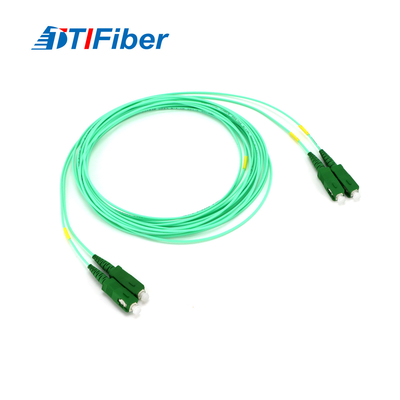 Europe Hotsale Communication Use Aqua Color Jacket Single Mode Simplex SC Connector Optical Fiber Optic Patch Cord Cable