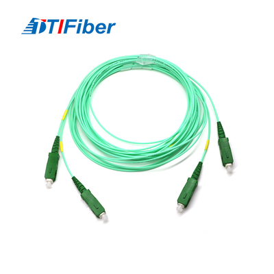 Europe Hotsale Communication Use Aqua Color Jacket Single Mode Simplex SC Connector Optical Fiber Optic Patch Cord Cable