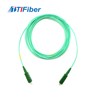 Europe Hotsale Communication Use Aqua Color Jacket Single Mode Simplex SC Connector Optical Fiber Optic Patch Cord Cable