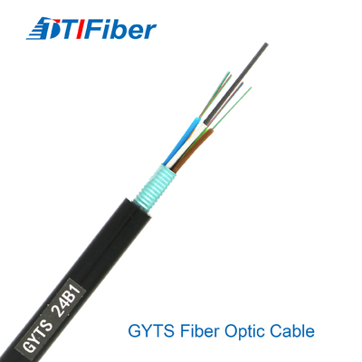 G652d Single Mode Stranded Armored Fiber Optic Cable Outdoor Use Gyts 2 - 288 Core