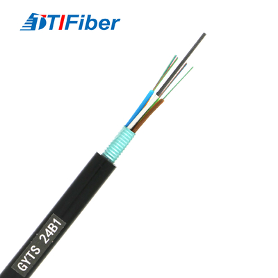 OEM Loose Tube Armoured GYTS Optical Fiber Cable 2 To 288 Core Single / Multi Mode