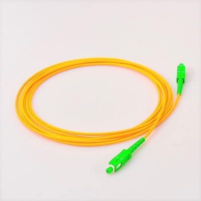 Jumper Yellow Fiber Optical Patch Cord SC/LC/ST UPC Polish Singlemode