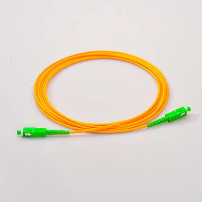 Jumper Yellow Fiber Optical Patch Cord SC/LC/ST UPC Polish Singlemode