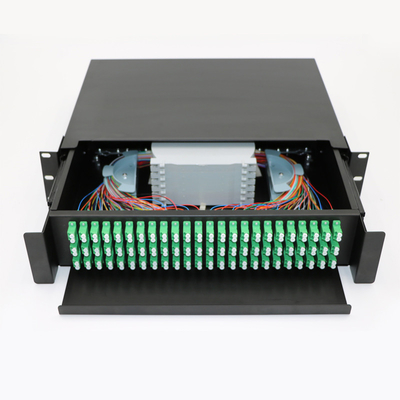 Sc/Fc/St/Lc Rack Mount Termination Box Fiber Optic Patch Panel 12-24 Cores