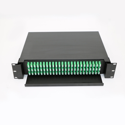 Sc/Fc/St/Lc Rack Mount Termination Box Fiber Optic Patch Panel 12-24 Cores