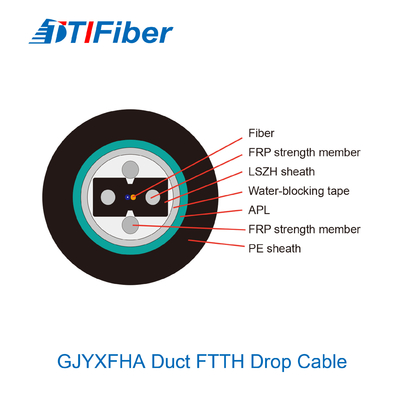 GJYXFHA GJYXFHS G652D Outdoor Fiber Optic Cable Single Mode Dute Bow Type