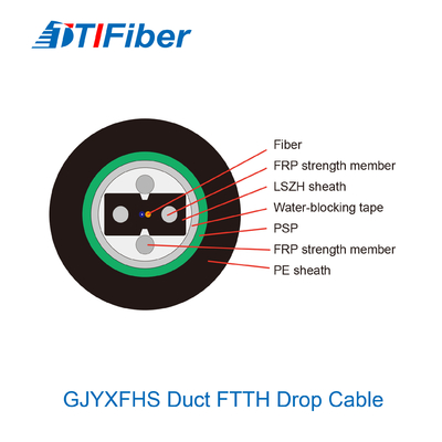 GJYXFHA GJYXFHS G652D Outdoor Fiber Optic Cable Single Mode Dute Bow Type