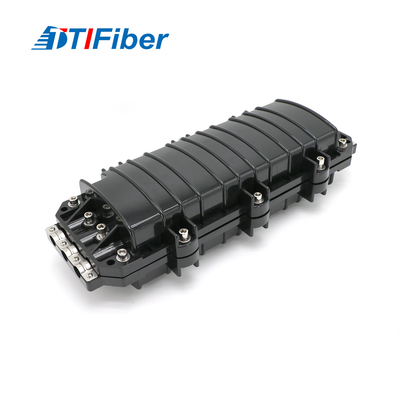 OEM Aerial 12 24 48 96 Core Fiber Optic Splice Closure In Line Type