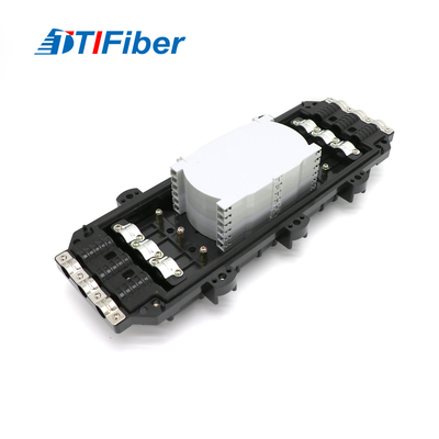 OEM Aerial 12 24 48 96 Core Fiber Optic Splice Closure In Line Type