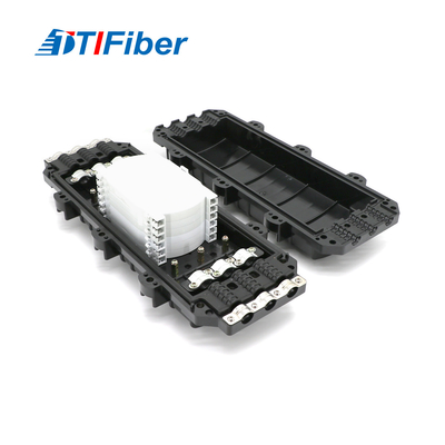 Horizontal / Inline Fiber Optic Splice Closure Ftth Application Use