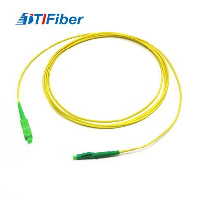 Simplex G652D G657A Fiber Optic Patch Cord SC APC To LC APC 2mm 3mm PVC LSZH