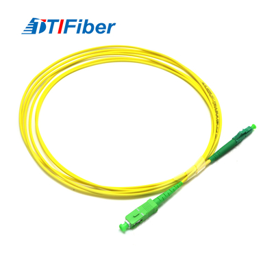 Simplex G652D G657A Fiber Optic Patch Cord SC APC To LC APC 2mm 3mm PVC LSZH