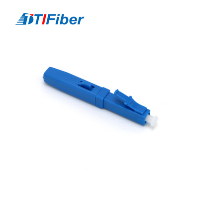 Ftth Drop Cable Optical Fast Connector LC Single Mode Blue Field Assembly