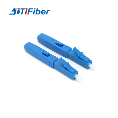 Ftth Drop Cable Optical Fast Connector LC Single Mode Blue Field Assembly