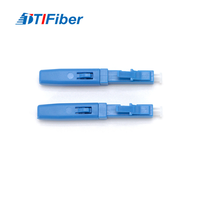 Ftth Drop Cable Optical Fast Connector LC Single Mode Blue Field Assembly