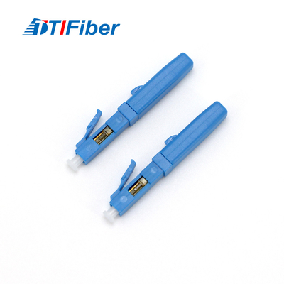 Ftth Drop Cable Optical Fast Connector LC Single Mode Blue Field Assembly