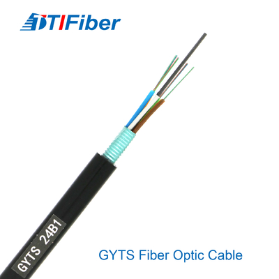 Outdoor G652d Single Mode Armoured Fiber Optic Cable 24 48 72 96 144 288 Core