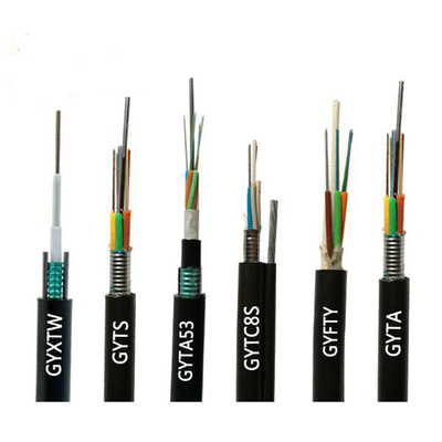 Outdoor G652d Single Mode Armoured Fiber Optic Cable 24 48 72 96 144 288 Core