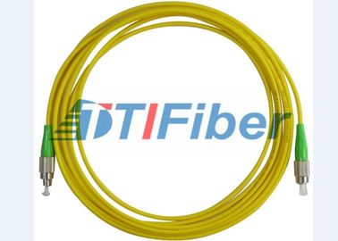 FC/APC-FC/APC Fiber Optic Patch Cord Simplex 3.0mm PVC Yellow Jacket