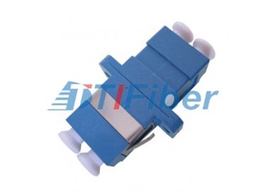 Telecom Blue Color Duplex LC Fiber Optic Adapter Ceramic Sleeve
